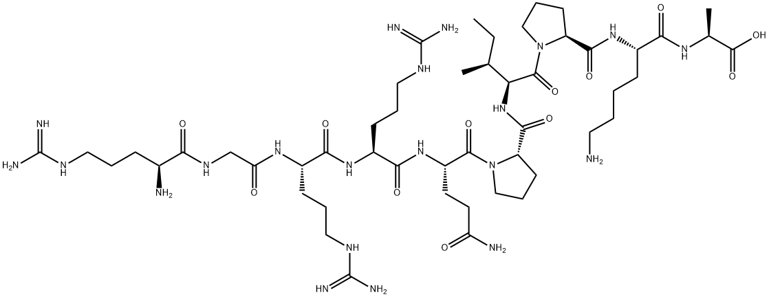 HCV CORE PROTEIN (59-68), 160187-72-4, 结构式