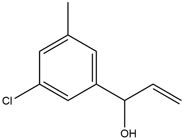 3-Chloro-α-ethenyl-5-methylbenzenemethanol 结构式