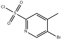 5-溴-4-甲基吡啶-2-磺酰氯 结构式