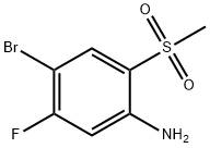 4-溴-5-氟-2-(甲基磺酰基)苯胺, 1602729-58-7, 结构式