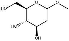D-arabino-Hexopyranoside, methyl 2-deoxy- 结构式