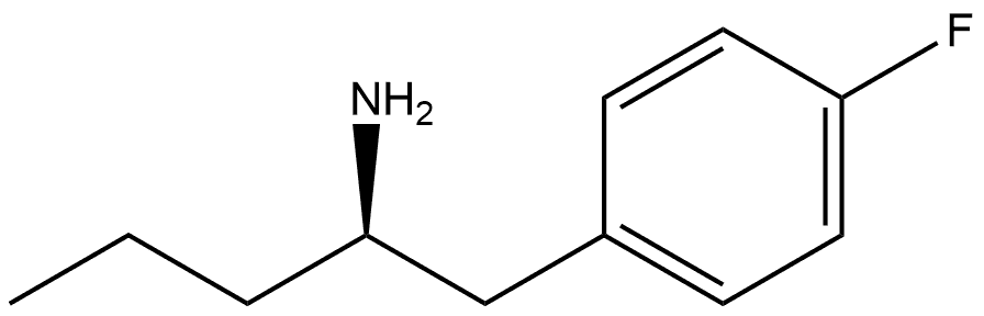 (R)-1-(4-fluorophenyl)pentan-2-amine 结构式