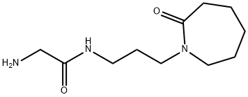 Acetamide, 2-amino-N-[3-(hexahydro-2-oxo-1H-azepin-1-yl)propyl]- Struktur