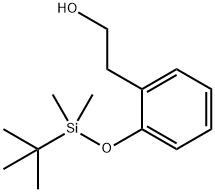 2-(2-((叔-丁基二甲基甲硅烷基)氧代)苯基)乙醇, 160701-56-4, 结构式