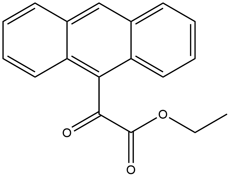 9-Anthraceneacetic acid, α-oxo-, ethyl ester Struktur