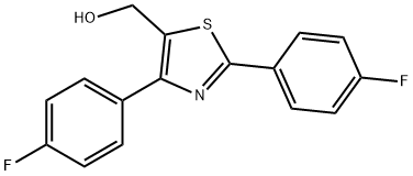 (2,4-Bis(4-fluorophenyl)thiazol-5-yl)methanol Structure