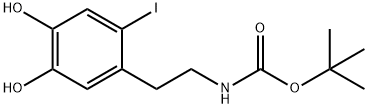 Carbamic acid, N-[2-(4,5-dihydroxy-2-iodophenyl)ethyl]-, 1,1-dimethylethyl ester 结构式