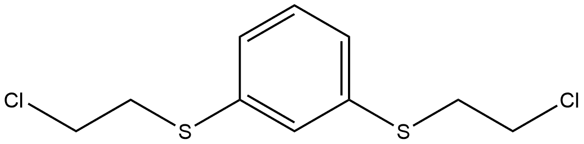 1,3-Bis-(2-chloro-ethylsulfanyl)-benzene 结构式