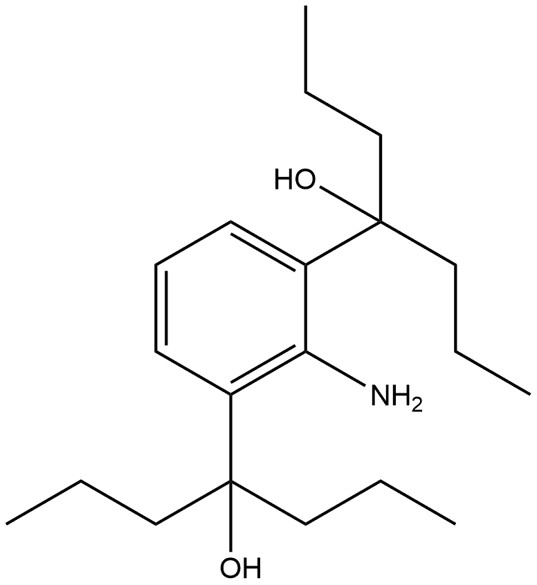 1,3-Benzenedimethanol, 2-amino-α1,α1,α3,α3-tetrapropyl- Structure