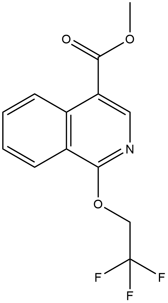 Methyl 1-(2,2,2-trifluoroethoxy)-4-isoquinolinecarboxylate 结构式