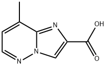 Imidazo[1,2-b]pyridazine-2-carboxylic acid, 8-methyl- 结构式
