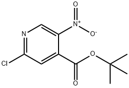 4-Pyridinecarboxylic acid, 2-chloro-5-nitro-, 1,1-dimethylethyl ester Struktur