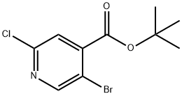 5-溴-2-氯异烟酸叔丁酯 结构式