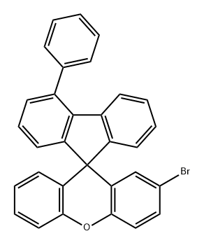 2′-溴-4-苯基螺[9H-芴-9,9′-[9H]氧杂蒽], 1609484-55-0, 结构式