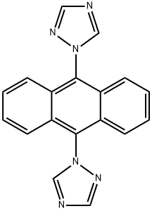 1H-1,2,4-TRIAZOLE, 1,1'-(9,10-ANTHRACENEDIYL)BIS- 结构式