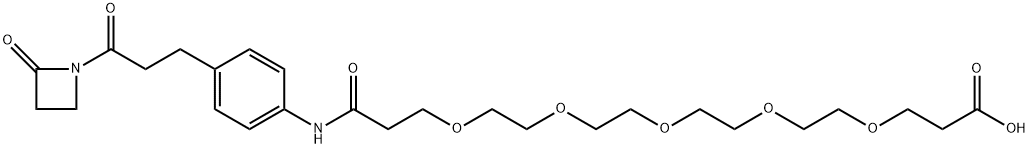 AZD-五聚乙二醇-羧酸, 1609570-76-4, 结构式