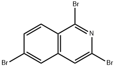 Isoquinoline, 1,3,6-tribromo- Struktur