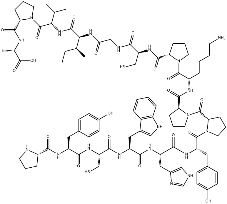 HCV-1 E2 PROTEIN (484-499), 161012-10-8, 结构式