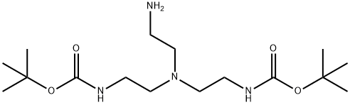 10-Oxa-2,5,8-triazadodecanoic acid, 5-(2-aminoethyl)-11,11-dimethyl-9-oxo-, 1,1-dimethylethyl ester 结构式