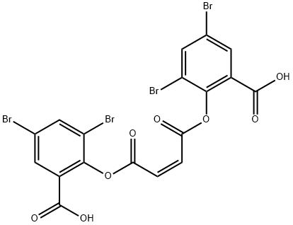 (Z)-2,2'-(富马酰基双(氧基))双(3,5-二溴苯甲酸),161143-68-6,结构式