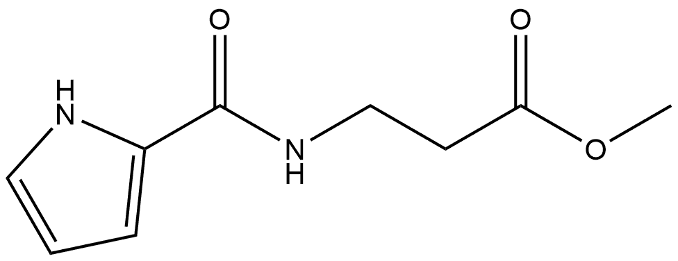 β-Alanine, N-(1H-pyrrol-2-ylcarbonyl)-, methyl ester Structure