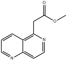 1,6-Naphthyridine-5-acetic acid, methyl ester,1612222-99-7,结构式