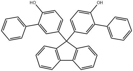 9,9-双(3-苯基-4-羟基)苯基芴, 161256-84-4, 结构式