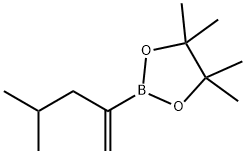 4,4,5,5-四甲基-2-(4-甲基戊-1-烯-2-基)-1,3,2-二氧硼杂环戊烷, 1613271-47-8, 结构式