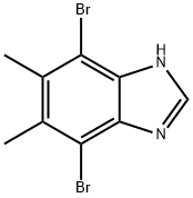 4,7-dibromo-5,6-dimethyl-1H-benzo[d]imidazole Structure
