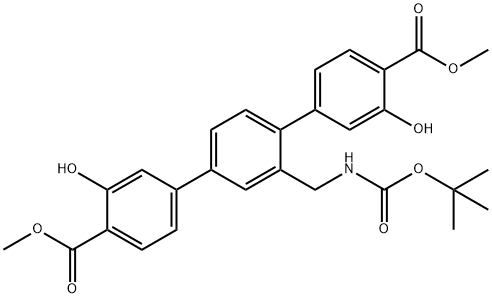 [1,1':4',1''-Terphenyl]-4,4''-dicarboxylic acid, 2'-[[[(1,1-dimethylethoxy)carbonyl]amino]methyl]-3,3''-dihydroxy-, 4,4''-dimethyl ester