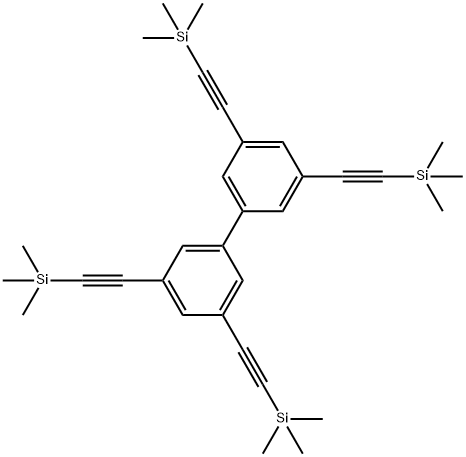 3,3',5,5'-四(三甲基甲硅烷基)乙炔基-1,1'-联苯,1613462-65-9,结构式