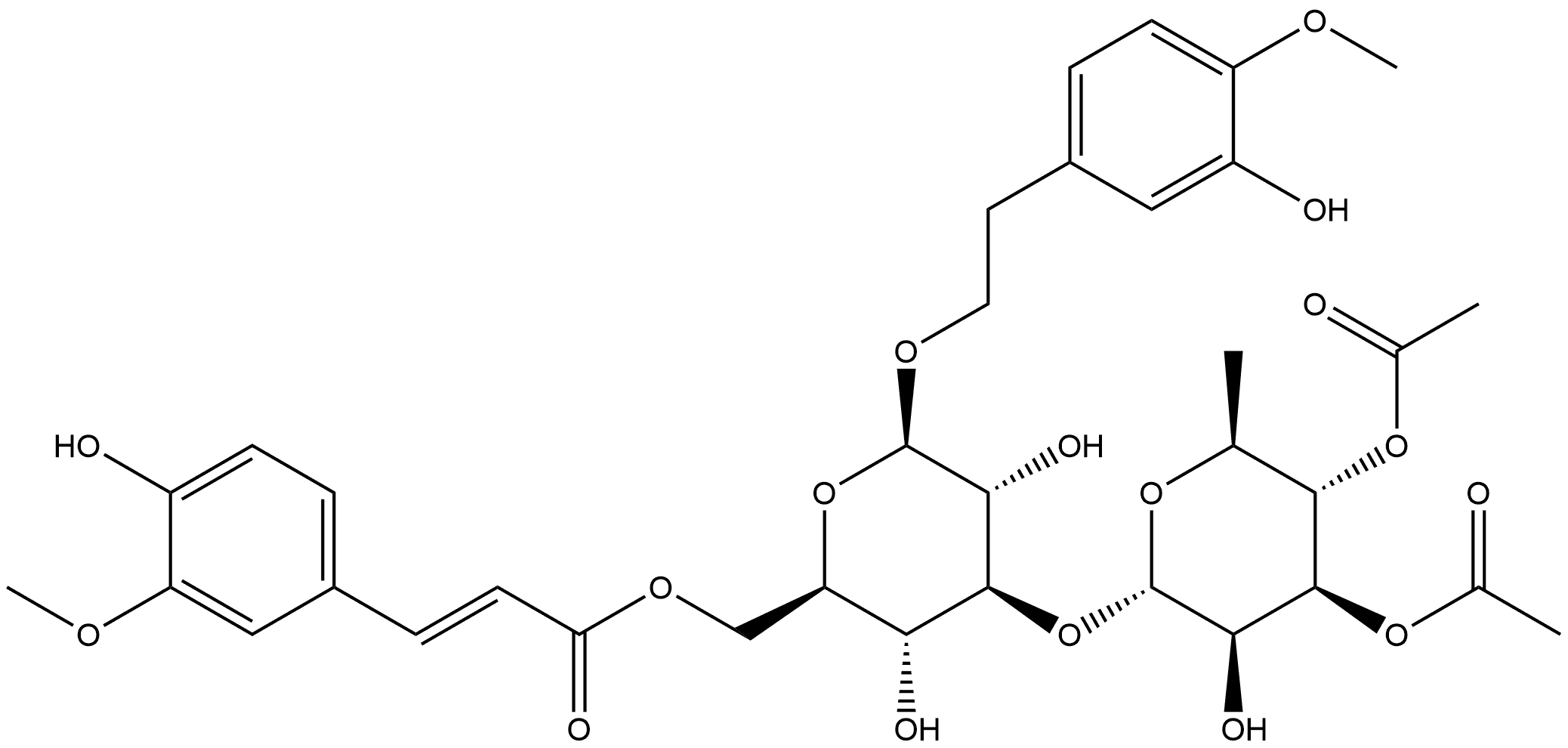 acetylmartynoside B,161407-82-5,结构式
