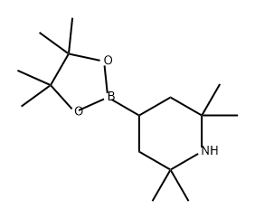 2,2,6,6-四甲基-4-(4,4,5,5-四甲基-1,3,2-二氧硼杂环戊烷-2-基)哌啶, 1615203-00-3, 结构式