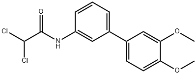 Acetamide, 2,2-dichloro-N-(3',4'-dimethoxy[1,1'-biphenyl]-3-yl)- Structure
