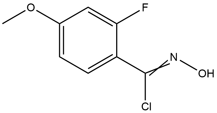 2-Fluoro-N-hydroxy-4-methoxybenzimidoyl Chloride Structure