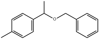 Benzene, 1-methyl-4-[1-(phenylmethoxy)ethyl]- Structure