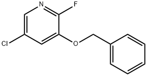 3-(Benzyloxy)-5-chloro-2-fluoropyridine 结构式