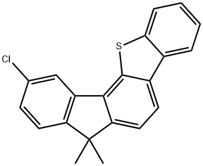 10-chloro-7,7-dimethyl-7H-benzo[b]fluore no[3,4-d]thiophene Structure