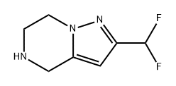 Pyrazolo[1,5-a]pyrazine, 2-(difluoromethyl)-4,5,6,7-tetrahydro- Struktur