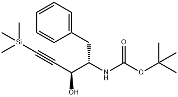 Carbamic acid, [(1S,2S)-2-hydroxy-1-(phenylmethyl)-4-(trimethylsilyl)-3-butynyl]-, 1,1-dimethylethyl ester (9CI)