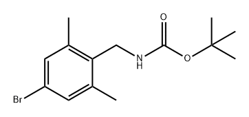 (4-溴-2,6-二甲基苄基)氨基甲酸叔丁酯, 1618647-91-8, 结构式