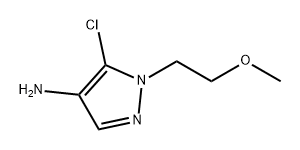 5-氯-1-(2-甲氧基乙基)-1H-吡唑-4-胺, 1618663-70-9, 结构式