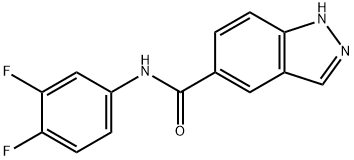 1H-Indazole-5-carboxamide, N-(3,4-difluorophenyl)-|化合物 T24679
