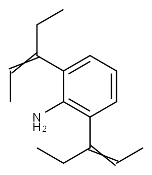 Benzenamine, 2,6-bis(1-ethyl-1-propen-1-yl)- 结构式