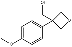 3-(4-甲氧基苯基)氧杂环丁烷-3-基]甲醇, 1620017-19-7, 结构式
