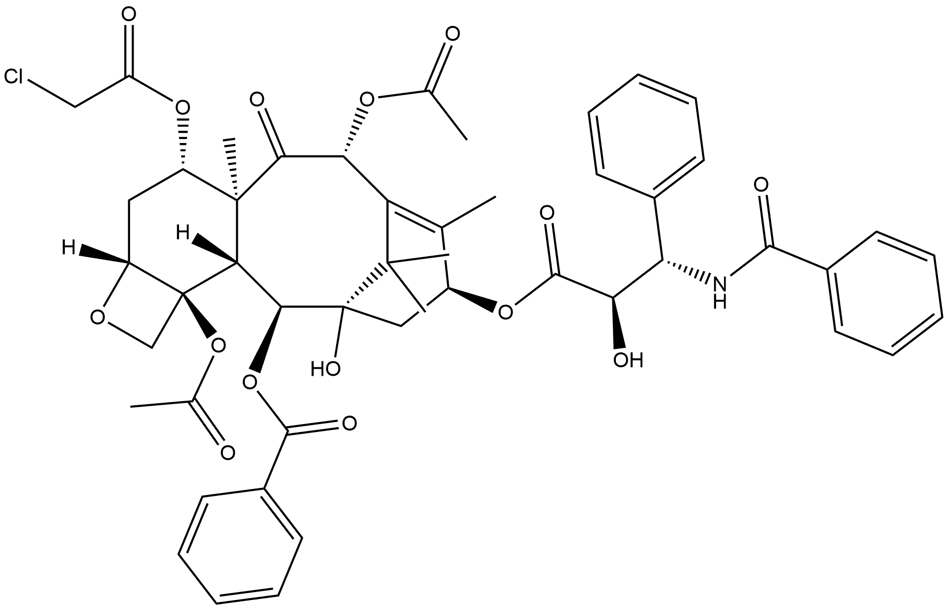 Benzenepropanoic acid, β-(benzoylamino)-α-hydroxy-, (2aR,4S,4aS,6R,9S,11S,12S,12aR,12bS)-6,12b-bis(acetyloxy)-12-(benzoyloxy)-4-[(chloroacetyl)oxy]-2a,3,4,4a,5,6,9,10,11,12,12a,12b-dodecahydro-11-hydroxy-4a,8,13,13-tetramethyl-5-oxo-7,11-methano-1H-cyclodeca[3,4]benz[1,2-b]oxet-9-yl ester, (αR,βS)-