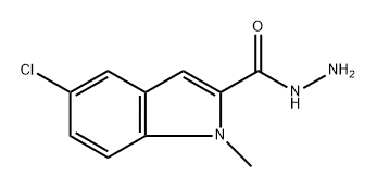 5-氯-1-甲基-1H-吲哚-2-碳酰肼 结构式