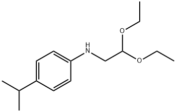 (2,2-Diethoxy-ethyl)-(4-isopropylphenyl)-amine Structure