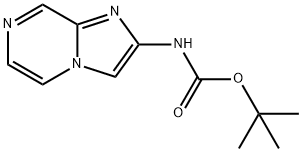 Carbamic acid, N-imidazo[1,2-a]pyrazin-2-yl-, 1,1-dimethylethyl ester Struktur