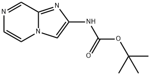 Carbamic acid, N-imidazo[1,2-a]pyrazin-2-yl-, 1,1-dimethylethyl ester Structure